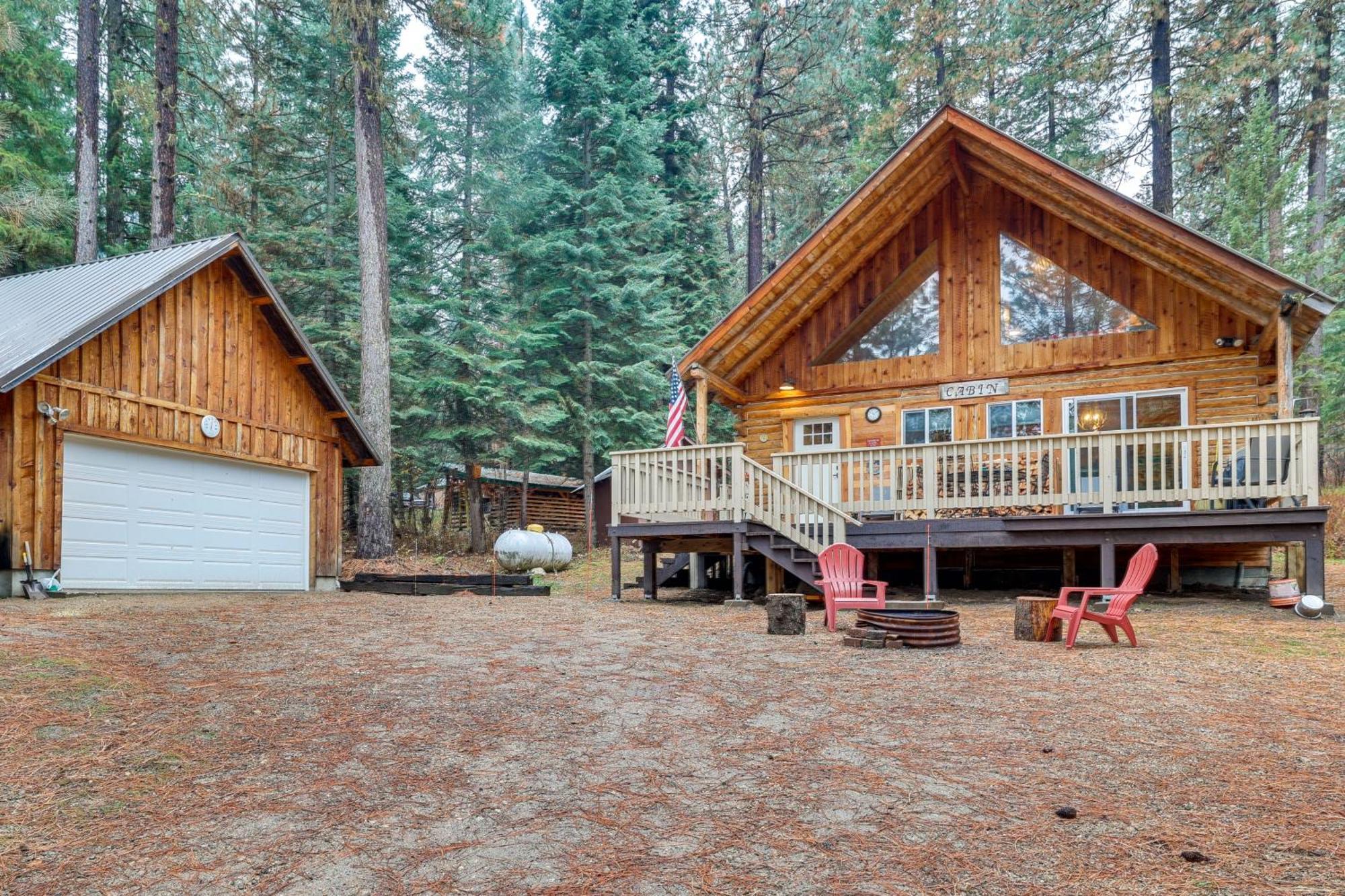 Peaceful Garden Valley Cabin With Private Deck! Crouch エクステリア 写真